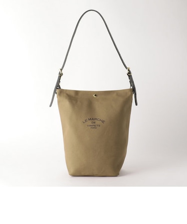 ＜LE MARCHE  DE VIMPETS＞キャンバスレザーハンドルショルダーバッグ -2WAY-