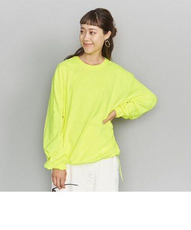 ＜VOTE MAKE NEW CLOTHES＞ドローコードロングスリーブTシャツ/イエロー