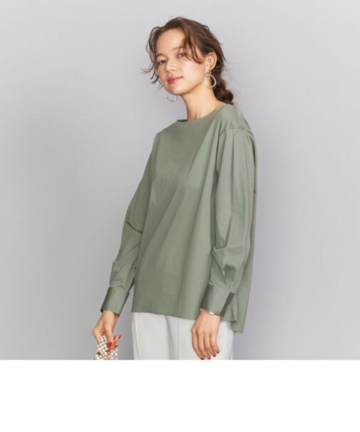 BY ハイゲージボートネックロングスリーブプルオーバー о