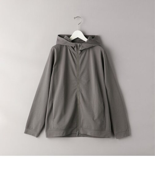 BY シアサッカー レイズドネック ジップ パーカー