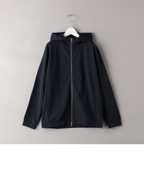 BY シアサッカー レイズドネック ジップ パーカー