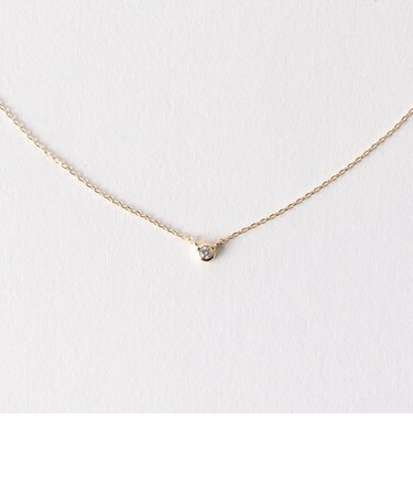 BY K10 イエローゴールド ダイアネックレス