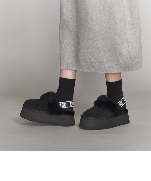 WEB限定】＜UGG（アグ）＞FUNKETTE レザースライダーシューズ