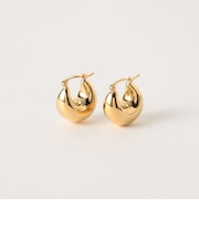＜PREEK＞YU-KIN MOON HOOP EARRINGS/ピアス