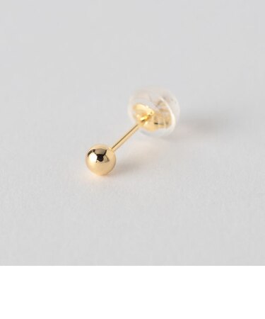 K18 メタルボール ピアス/3mm/1Ｐ