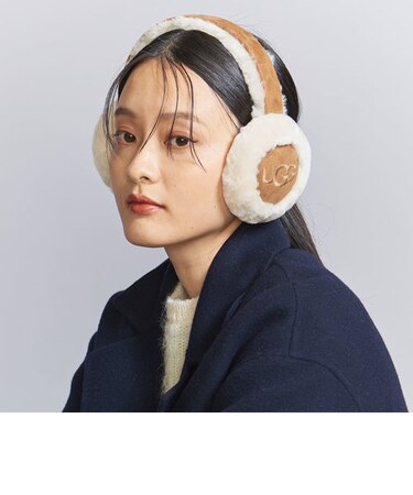 【WEB限定】＜UGG＞シープスキン エンブロイダリー イヤーマフ