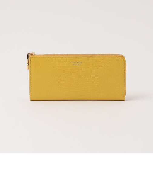 ＜VIOLAd’ORO＞PORTA リザードエンボス レザー ジップウォレット