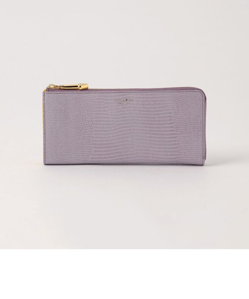 ＜VIOLAd’ORO＞PORTA リザードエンボス レザー ジップウォレット