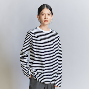 コットン天竺 ロングスリーブ カットソー