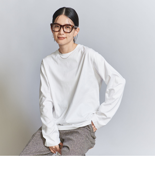 コットン天竺 ロングスリーブ カットソー