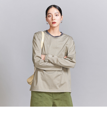 コットン天竺 ロングスリーブ カットソー
