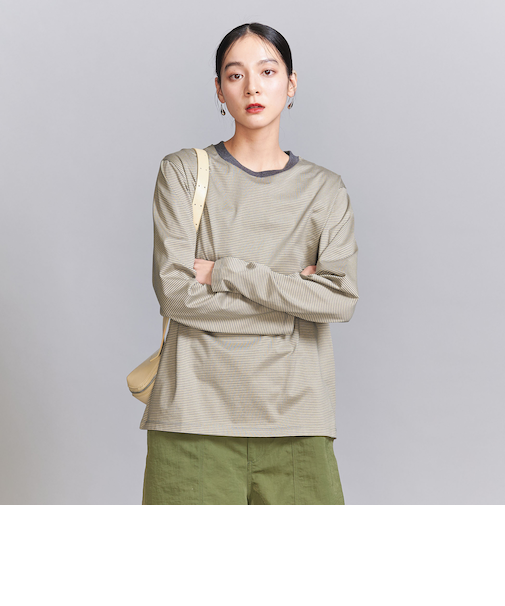 コットン天竺 ロングスリーブ カットソー