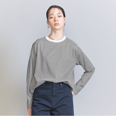 コットン天竺 ロングスリーブ カットソー