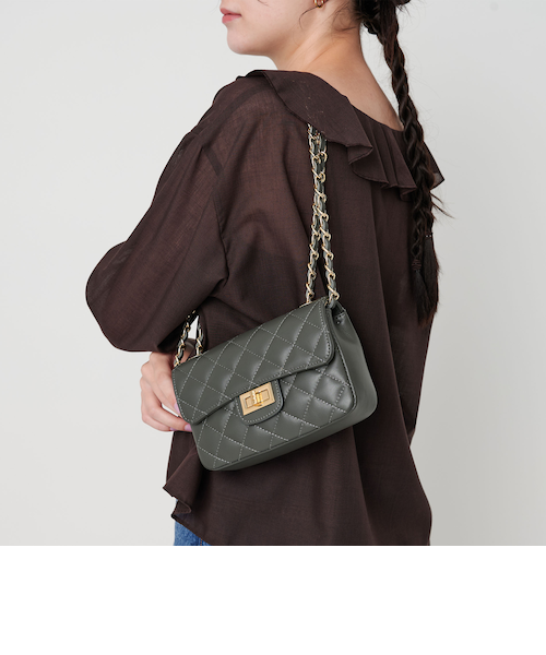 ビューティー＆ユース ユナイテッドアローズ（BEAUTY&YOUTH）/＜AULENTTI＞レザー キルティング チェーン ショルダーバッグ AULENTTI＞レザー キルティング チェーン ショルダーバッグ