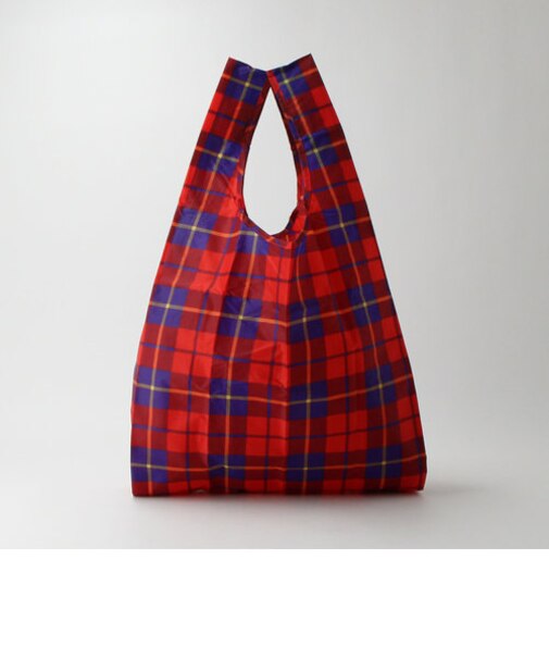 ＜BAGGU＞タータンチェック ポケッタブルバッグ /STANDARD 日本限定モデル