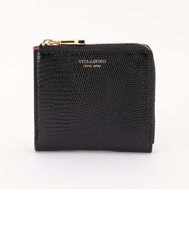 ＜VIOLAd’ORO＞レザー 二つ折りL字型 ウォレット