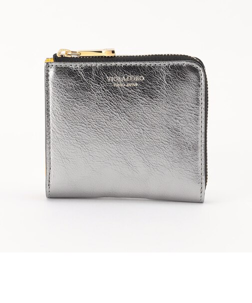 ＜VIOLAd’ORO＞レザー 二つ折りL字型 ウォレット