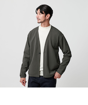 【WEB限定 WARDROBE SMART】ダブルニット カーディガン/セットアップ対応