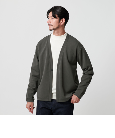 【WEB限定 WARDROBE SMART】ダブルニット カーディガン/セットアップ対応