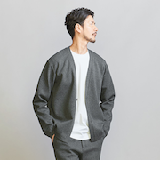【WEB限定 WARDROBE SMART】ダブルニット カーディガン/セットアップ対応