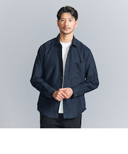 【WEB限定 WARDROBE SMART】スエードライク シャツ