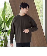 【WEB限定 WARDROBE SMART】NORITAKE クルーネック リラックス テーパード カットソー