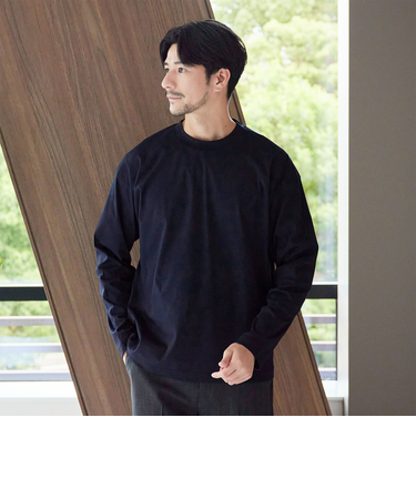 【WEB限定 WARDROBE SMART】NORITAKE クルーネック リラックス テーパード カットソー