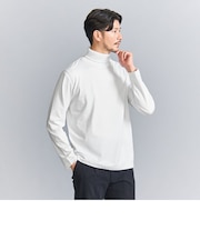 【WEB限定 WARDROBE SMART】 クリア ガスコットン タートルネック カットソー【抗菌・防臭】