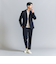 【WEB限定 WARDROBE SMART】DELEGANT サキソニー セットアップ/ジャケット＆イージーパンツ