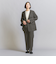 【WEB限定 Wardrobe DAILY MINIMAL】ダブルクロス カラーレスジャケット ウォッシャブル