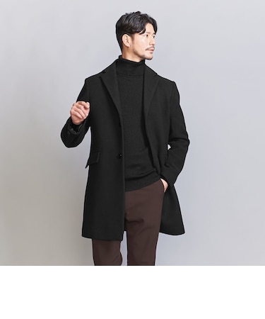 【WEB限定 WARDROBE SMART】PE メルトン チェスターコート