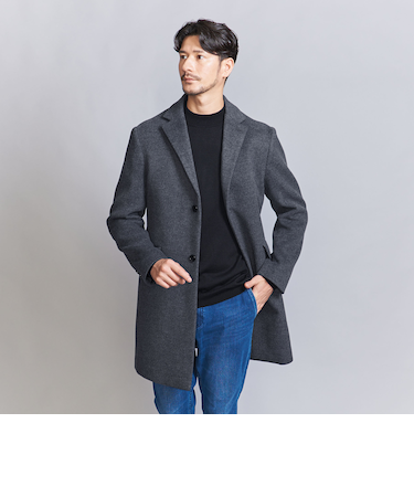 【WEB限定 WARDROBE SMART】PE メルトン チェスターコート