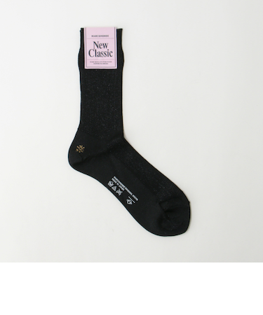 ＜MARCOMONDE＞グリッター リブ ソックス