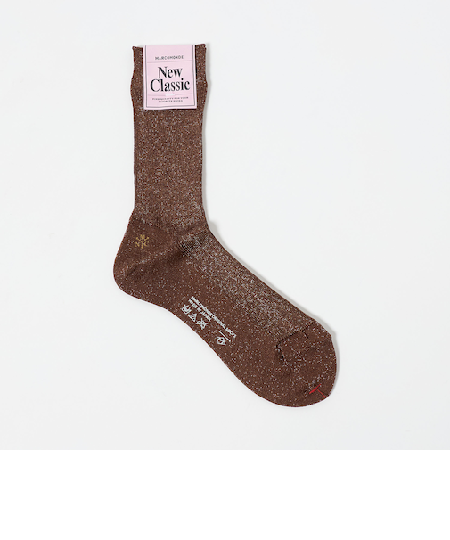 ＜MARCOMONDE＞グリッター リブ ソックス