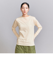 コットンナイロン天竺 シアー クルーネック Tシャツ