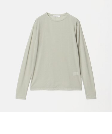 コットンナイロン天竺 シアー クルーネック Tシャツ