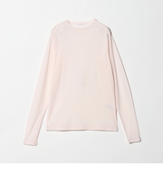 コットンナイロン天竺 シアー クルーネック Tシャツ