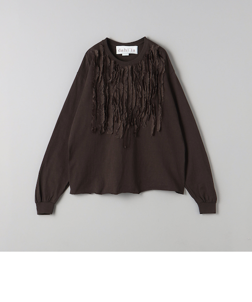 ＜dahl'ia＞リメイク カットオフ ロングスリーブ カットソー