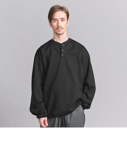 ＡＫＭ　定価3.6万円　２４AＷ　ヘンリーネック　サーマルカットソー　サイズＭ AKM 定価3.6 24AW ヘンリーネック サーマルカットソー