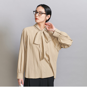 【WEB限定 Wardrobe DAILY MINIMAL】リボンタイブラウス -2WAY/ウォッシャブル-
