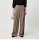 【WEB限定 Wardrobe DAILY MINIMAL】ダブルクロス タックワイドストレートパンツ -ウォッシャブル-