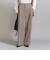 【WEB限定 Wardrobe DAILY MINIMAL】ダブルクロス タックワイドストレートパンツ -ウォッシャブル-