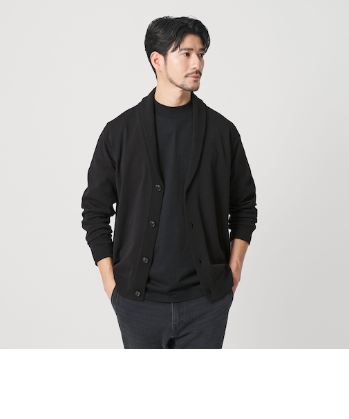 【WEB限定 WARDROBE SMART】KOUKIN ショールカラー カーディガン【抗菌・防臭】