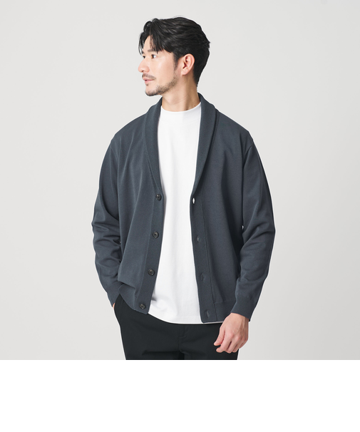 【WEB限定 WARDROBE SMART】KOUKIN ショールカラー カーディガン【抗菌・防臭】