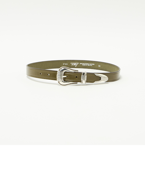 ＜TORY LEATHER＞レザー ウェスタン ベルト