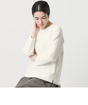 ダブルクロス クルーネック ブラウス