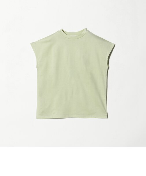 クルーネック フレンチスリーブ カットソー