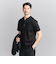【WEB限定 WARDROBE SMART】クリア  ガスコットン ヘンリーネック カットソー【抗菌・防臭】