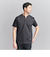 【WEB限定 WARDROBE SMART】クリア  ガスコットン ヘンリーネック カットソー【抗菌・防臭】