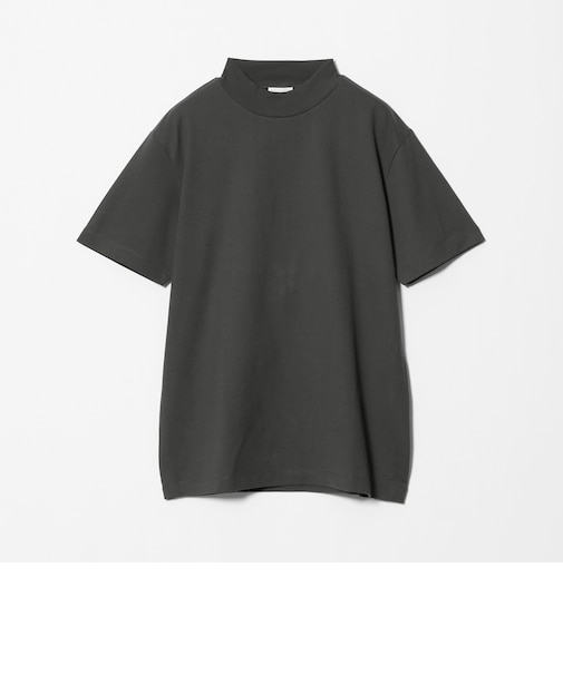 【WEB限定 WARDROBE SMART】クリア ガスコットン モックネック カットソー【抗菌・防臭】